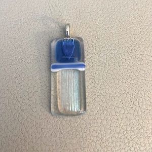 Handmade fusion glass pendant